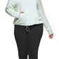Camiseta Calvin Klein Feminina com Capuz Verde Tamanho 2X