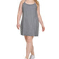 Vestido Calvin Klein Feminino com Tiras e Tintura Espacial, Preto, Tamanho 2X