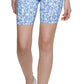 Calvin Klein Shorts Feminino Estampado Cintura Alta Ciclismo Roxo Tamanho Médio