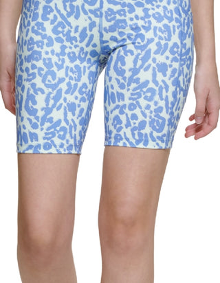 Calvin Klein Shorts Feminino Estampado Cintura Alta Ciclismo Roxo Tamanho Médio