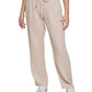Calça Calvin Klein Feminina Algodão Crepe Corte Reto Marrom Tamanho Pequeno Grande