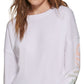 Camiseta Calvin Klein Feminina Gola Redonda Manga Longa Branca Tamanho Pequeno Médio