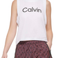 Calvin Klein Shorts Feminino Performance Estampado Roxo Tamanho Grande