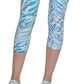 Calça legging feminina Calvin Klein cropped cintura alta verde tamanho X-S