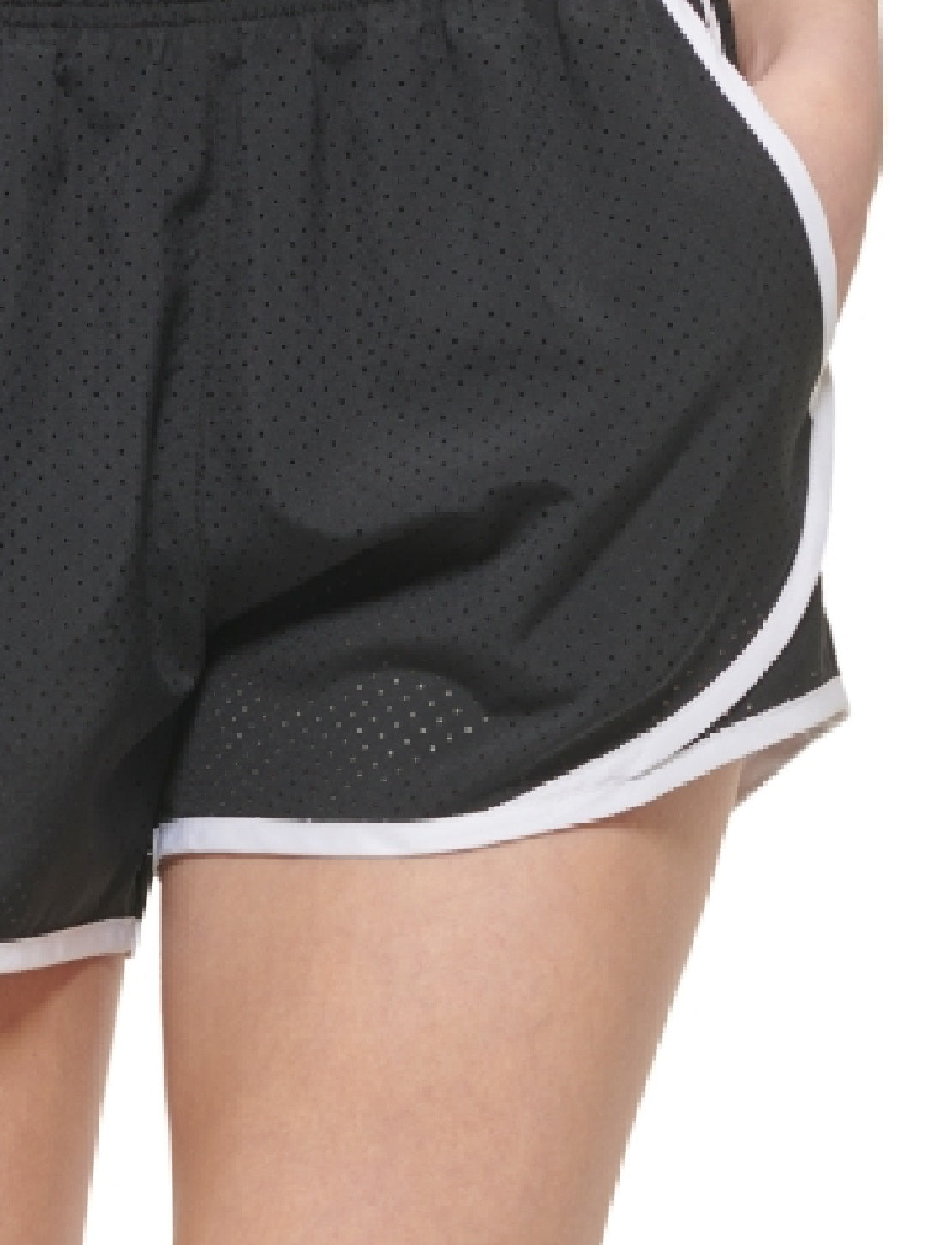 Shorts de corrida feminino Calvin Klein preto tamanho extragrande