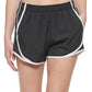 Shorts de corrida feminino Calvin Klein preto, tamanho médio