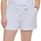 Calvin Klein Shorts Feminino Monograma Logo Branco Tamanho 1X