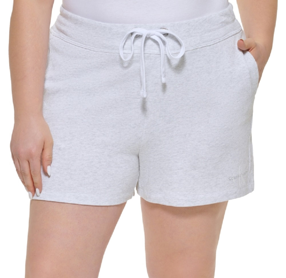Calvin Klein Shorts Feminino Monograma Logo Branco Tamanho 1X