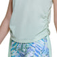 Calvin Klein Regata Feminina com Amarração Lateral e Babados Verde Tamanho P