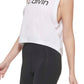 Calvin Klein Camiseta Muscle Feminina Branca Tamanho P