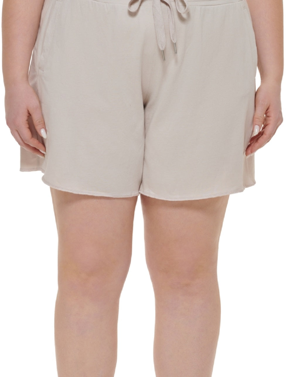 Calvin Klein Shorts Feminino Cintura Alta Algodão Marrom Tamanho 1X