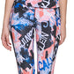 Calça legging feminina Calvin Klein estampada cintura alta 7/8 azul tamanho médio