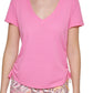 Blusa Calvin Klein Feminina Rosa Tamanho X-G