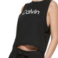 Calvin Klein Regata Muscle Feminina Preta Tamanho Médio