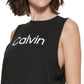 Calvin Klein Regata Muscle Feminina Preta Tamanho Médio