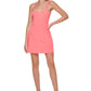 Vestido de exercício feminino Calvin Klein Pickleball rosa tamanho médio