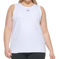 Calvin Klein Regata Fitness Feminina para Treino Branca Tamanho 1X