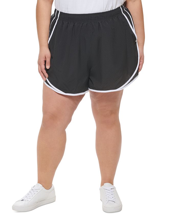 Shorts de corrida feminino Calvin Klein preto tamanho 2X