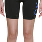Calvin Klein Shorts Feminino Cintura Alta Logo Biker Preto Tamanho P