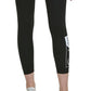 Calça legging feminina Calvin Klein com logo 7/8, branca, tamanho extragrande