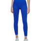 Calça legging feminina Calvin Klein canelada de cintura alta 7/8 azul tamanho médio