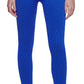 Calça legging feminina Calvin Klein canelada de cintura alta 7/8 azul tamanho pequeno