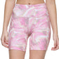Calvin Klein Shorts Feminino Estampado com Bolso Lateral e Ciclismo Rosa