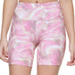 Calvin Klein Shorts Feminino Estampado com Bolso Lateral e Ciclismo Rosa