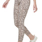 Calça legging feminina Calvin Klein estampada cintura alta 7/8 marrom tamanho grande