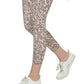 Calça legging feminina Calvin Klein estampada cintura alta 7/8 marrom tamanho grande