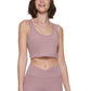 Calvin Klein Crop Top Feminino com Alças Marrom Tamanho Médio