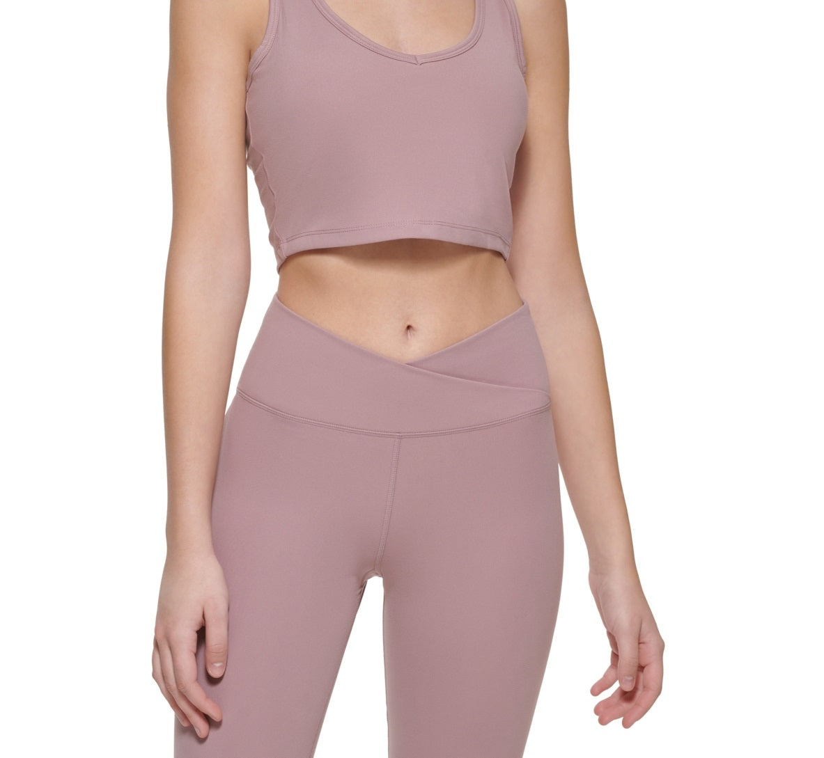 Calvin Klein Crop Top Feminino com Alças Marrom Tamanho Médio