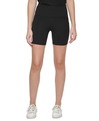Calvin Klein Shorts Feminino Ciclismo Bolso Lateral Preto Tamanho X-P