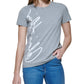 Camiseta Calvin Klein Signature Logo Feminina Cinza Tamanho X-G