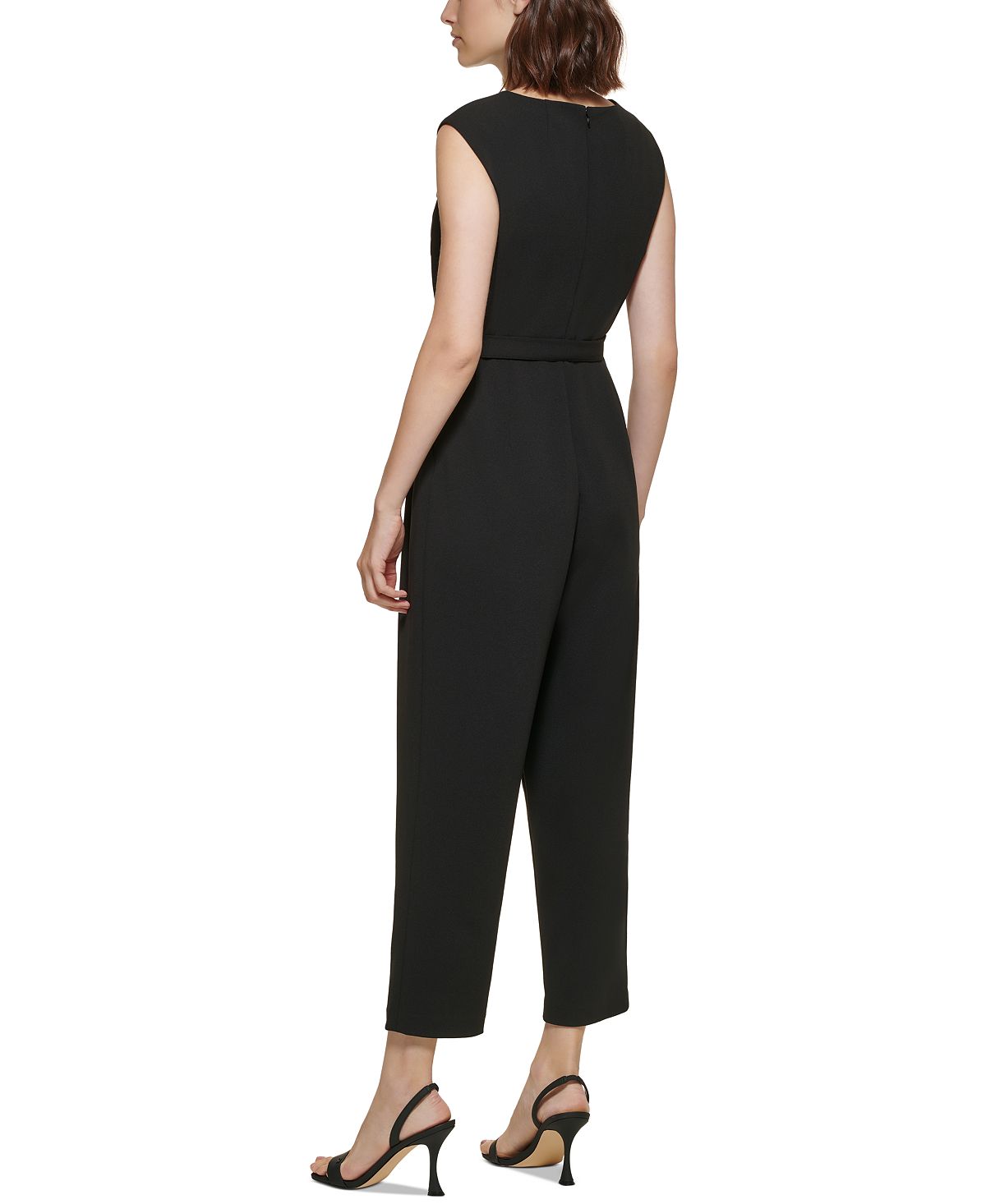 Macacão curto Calvin Klein feminino Twisted preto tamanho 10 Petite