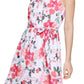 Vestido longo floral feminino Calvin Klein vermelho tamanho 10 Petite