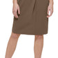 Vestido curto com cinto Calvin Klein feminino, marrom, tamanho 10