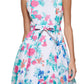 Vestido Calvin Klein Feminino Floral Alto Baixo Rosa Tamanho 12 Petite