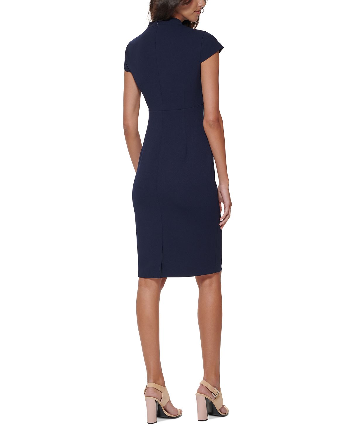 Vestido justo feminino Calvin Klein azul tamanho 8 pequeno