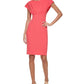 Vestido Capelet Bainha Calvin Klein Feminino Rosa Tamanho 16