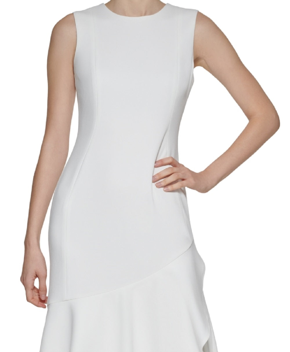 Vestido Calvin Klein Feminino Midi Alto Baixo Branco Tamanho 4