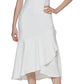 Vestido Calvin Klein Feminino Midi Alto Baixo Branco Tamanho 4