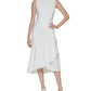 Vestido Calvin Klein Feminino Midi Alto Baixo Branco Tamanho 4