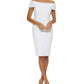Vestido tubinho tomara que caia Calvin Klein feminino, branco, tamanho 8