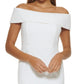 Vestido tubinho tomara que caia Calvin Klein feminino, branco, tamanho 6
