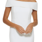 Vestido tubinho tomara que caia Calvin Klein feminino, branco, tamanho 4