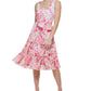 Vestido floral feminino Calvin Klein A-Line rosa tamanho 14