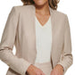 Calvin Klein Blazer Feminino Assimétrico Frente Aberta Amarelo Tamanho 2 Petite