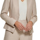 Calvin Klein Blazer Feminino Assimétrico Frente Aberta Amarelo Tamanho 2 Petite