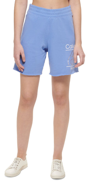 Calvin Klein Shorts Feminino Cintura Alta Roxo Tamanho P